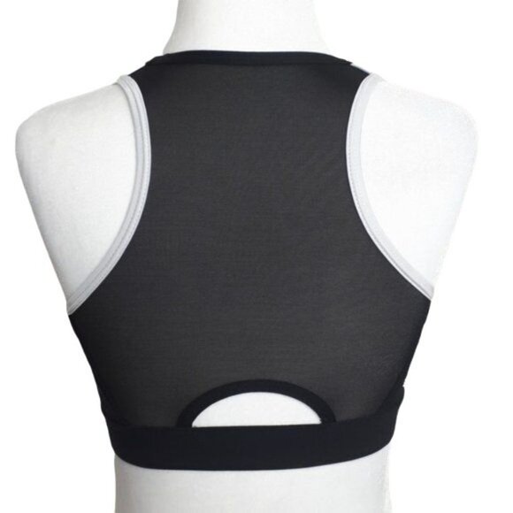 Lilybod Longline Sports Bra Racerback Black White Color Block Size Small - Picture 2 of 7